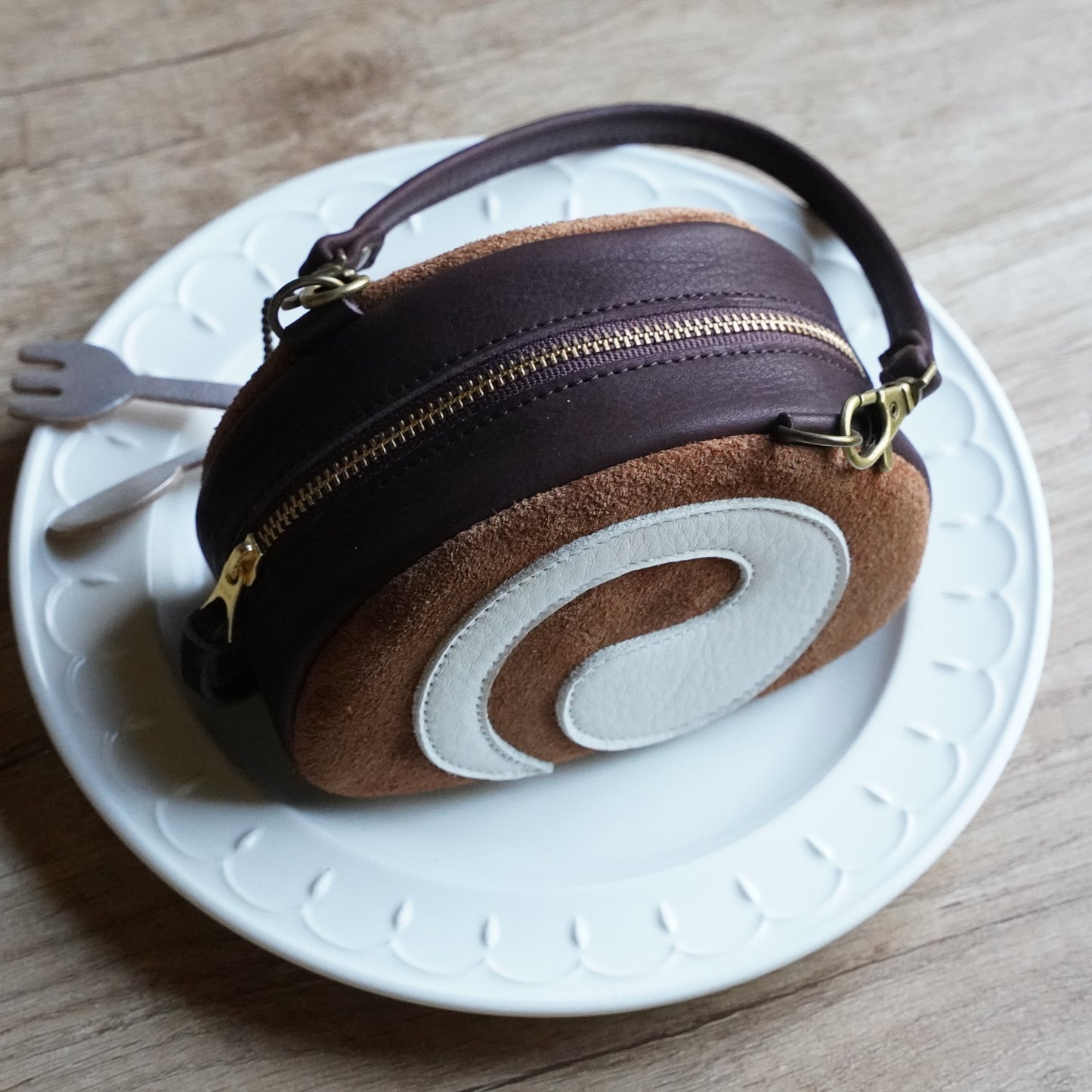 チョコロールケーキストラップ