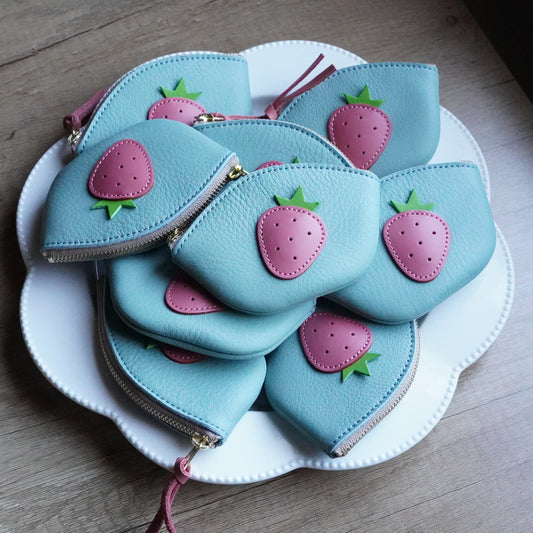 大粒ピンク苺のミニシェルフラット